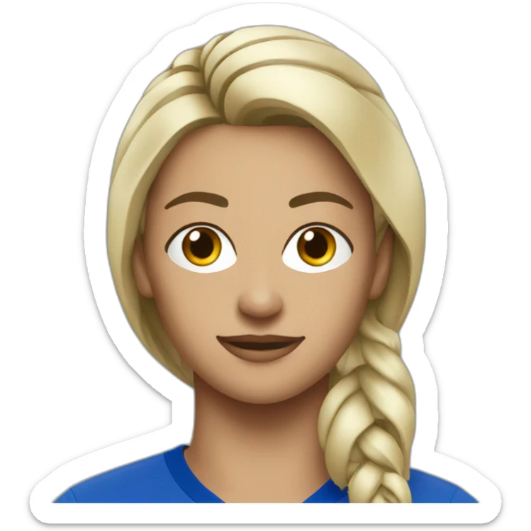 Women french  footballer smarves iteuil sticker