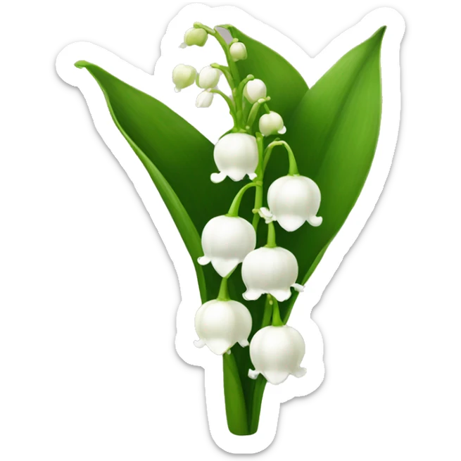 lily of the valley sticker