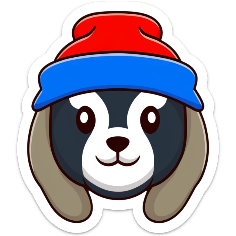 Russian ushanka hat with flag of Russia, warm winter hat with ear flaps sticker