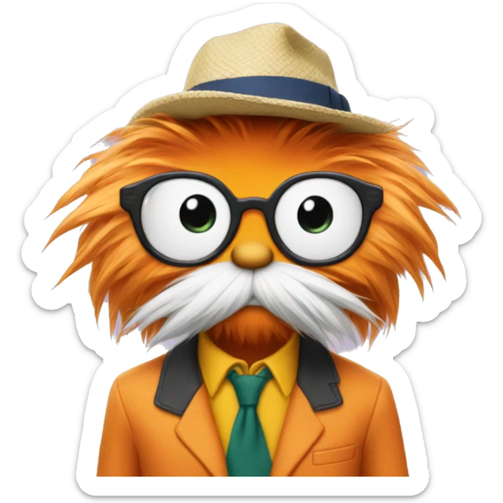  Preppy lorax sticker