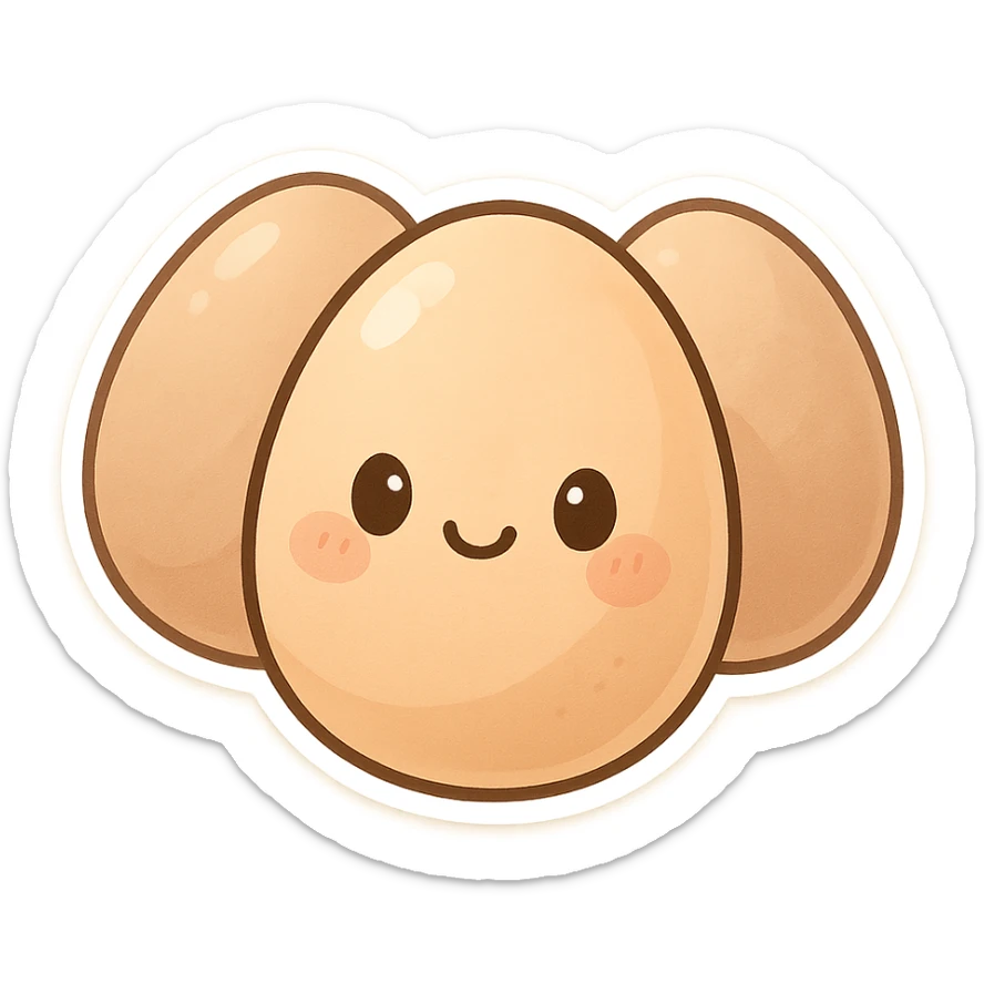 chicken eggs sticker