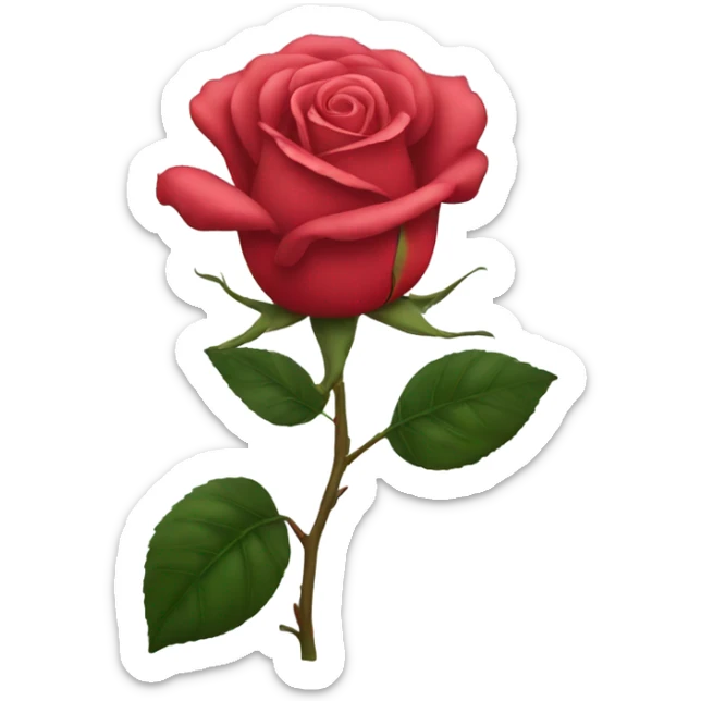 Rose sticker