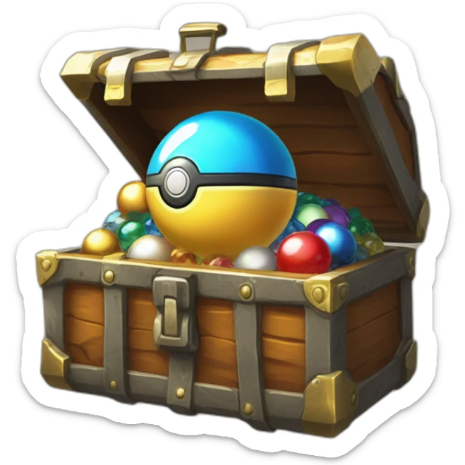 Pokemon Game LootCase Color Obsidian Rich Treasure Legendary Epic Pokeballs and Pokemons Inside this have Shiny Glow sticker