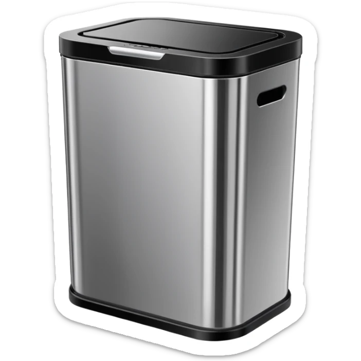 luxury trash can sticker