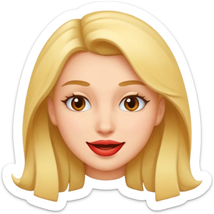 😏smirk out of side of mouth,flirt girl sticker