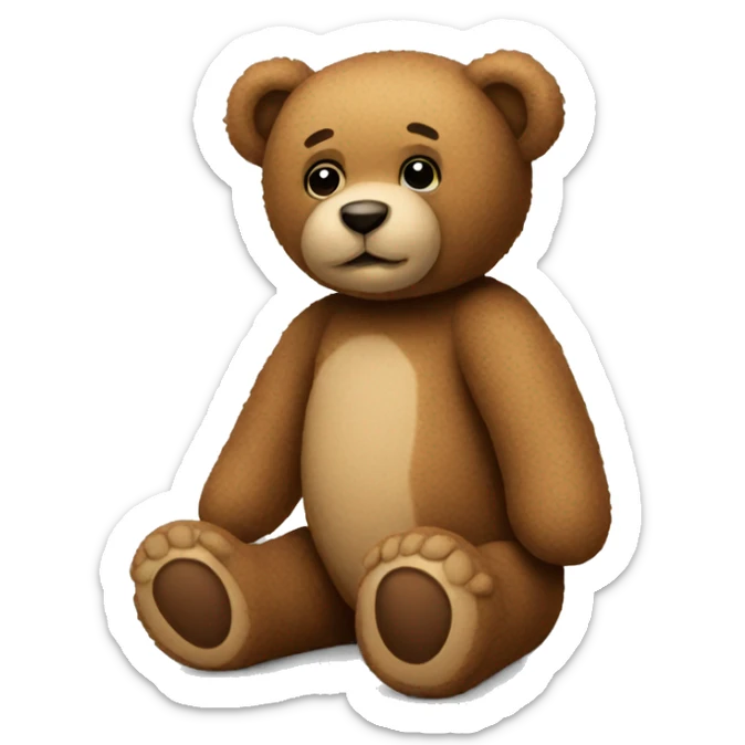 Teddy bear sticker
