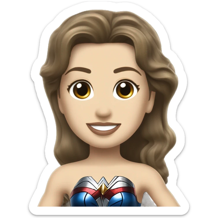 Linda Carter as WW2 Wonder Woman’s Long wheelbase widened ground effects Scion FR-S hypercar hot wheels car sticker