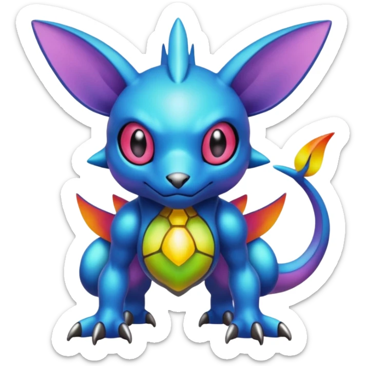 Fakémon-Pokémon-Spectrobes-Digimon-critter-fantasy-hybrid-creature  sticker