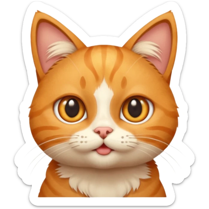 This is a cat meme in which the cat says uyapapa hmm uyapapa make a emogi of that cat for me sticker