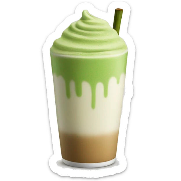 matcha latte  sticker