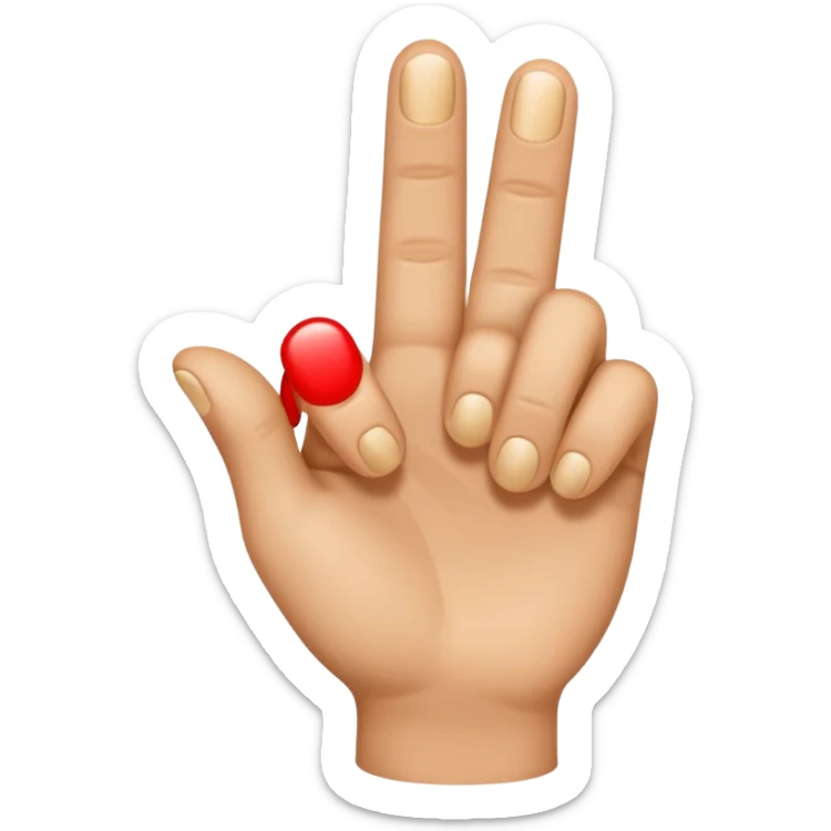 create me an emoji that is a finger pointing to watch the front of the screen so pointing at me point it strate at me sticker