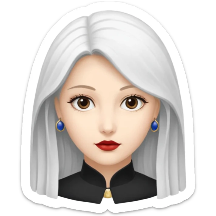 Девушка белокожая на беговой дорожке, с длинными темными волосами, в одежде для йоги - черные лосины, белый короткий топ на тонких лямках, с черными ресницами sticker