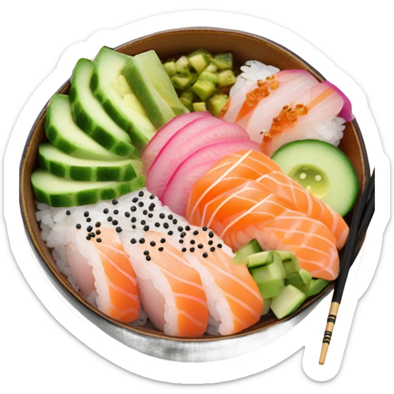 Poke bowl  sticker