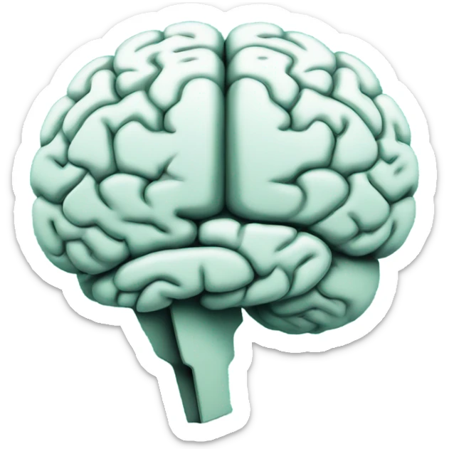 teal hardcover book with brain icon on the cover used to diagnose mental health conditions  sticker