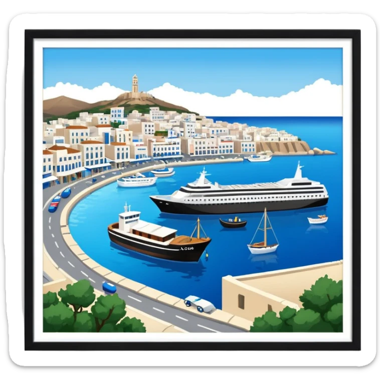 piraeus is a city in athens and it has the main port of athens too sticker