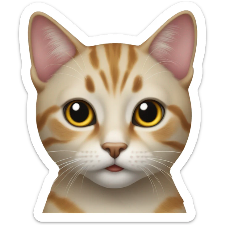  realistic cat  sticker
