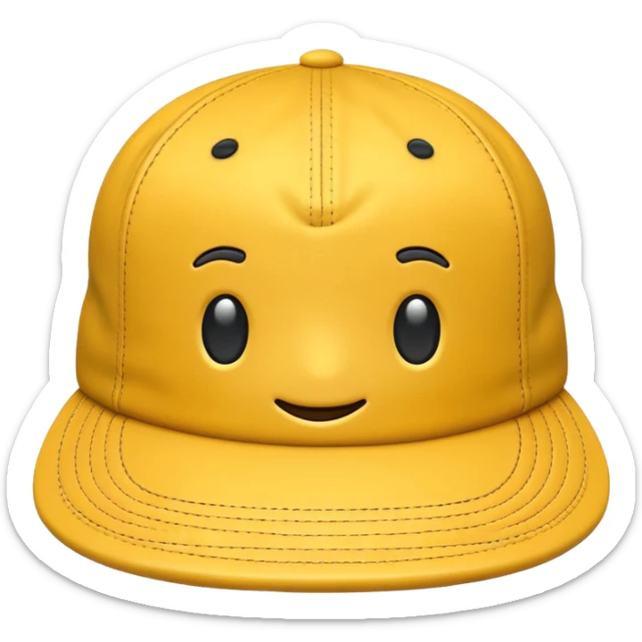 cap cloth yellow sticker