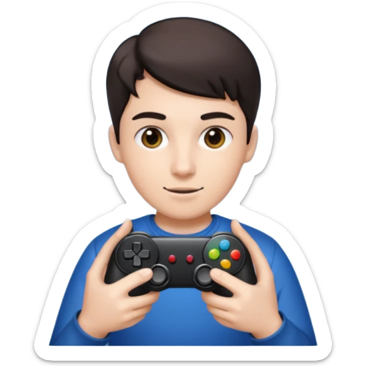 fais tong tong tong tong shaur le brairote qui tien le jeu stell the brairot dans ca main  sticker