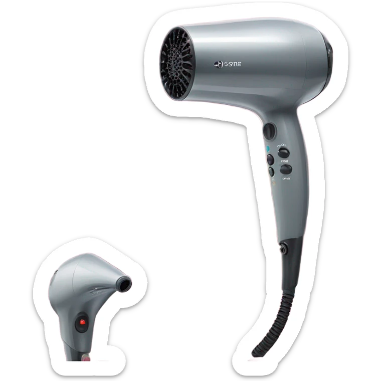 Hair dryer sticker