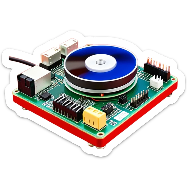 um explosivo improvisado composto por sete dinamites vermelhas presas por fita preta. O dispositivo inclui um temporizador digital de LED vermelho e uma placa de circuito com fios coloridos e um botão de ativação. Tudo está isolado sobre um fundo branco. sticker