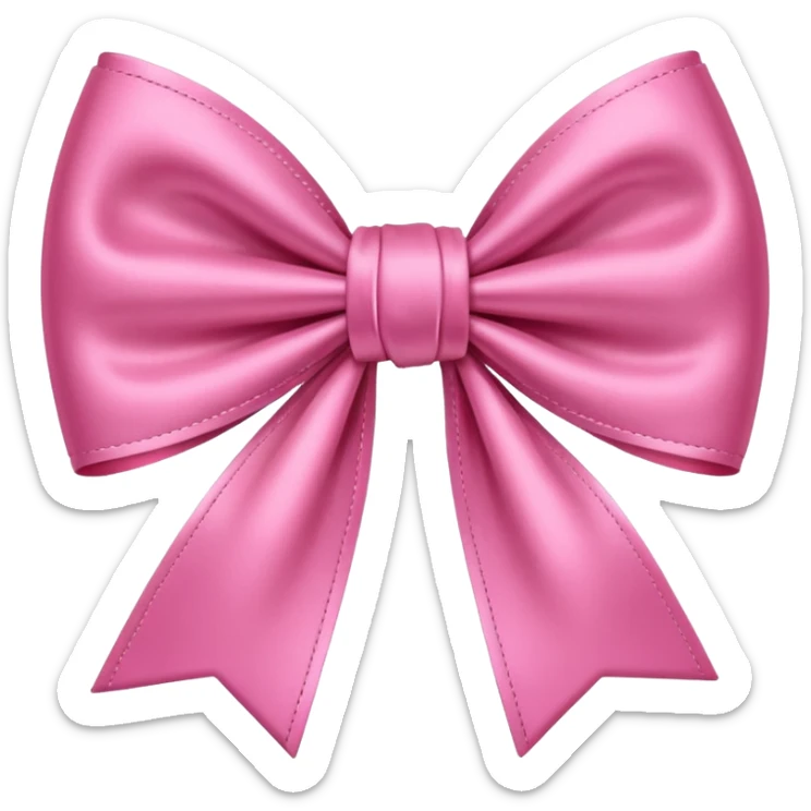 Bow pink sticker