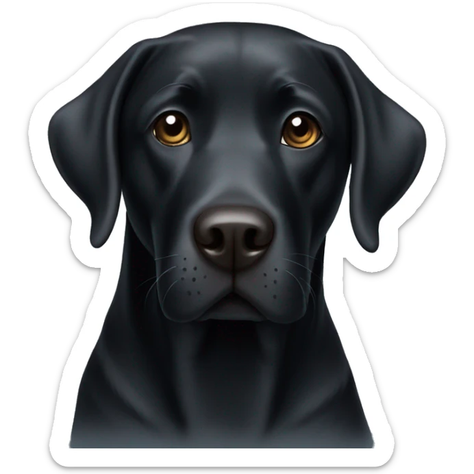 Black lab  sticker