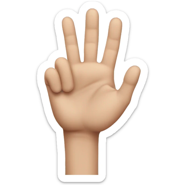 emoji of a hand that looks like it is pinching the cheek sticker