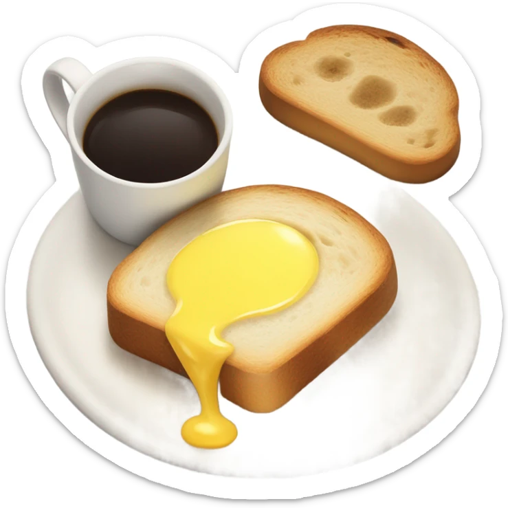Coffe with bread sticker