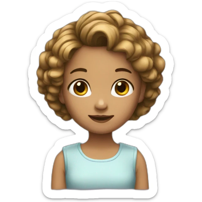 girl 10 years sticker