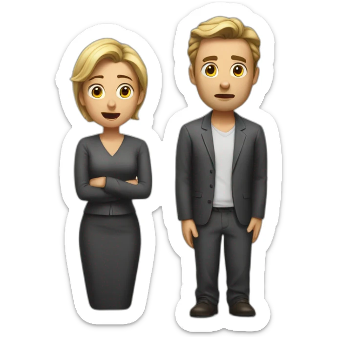 pleading husband sticker