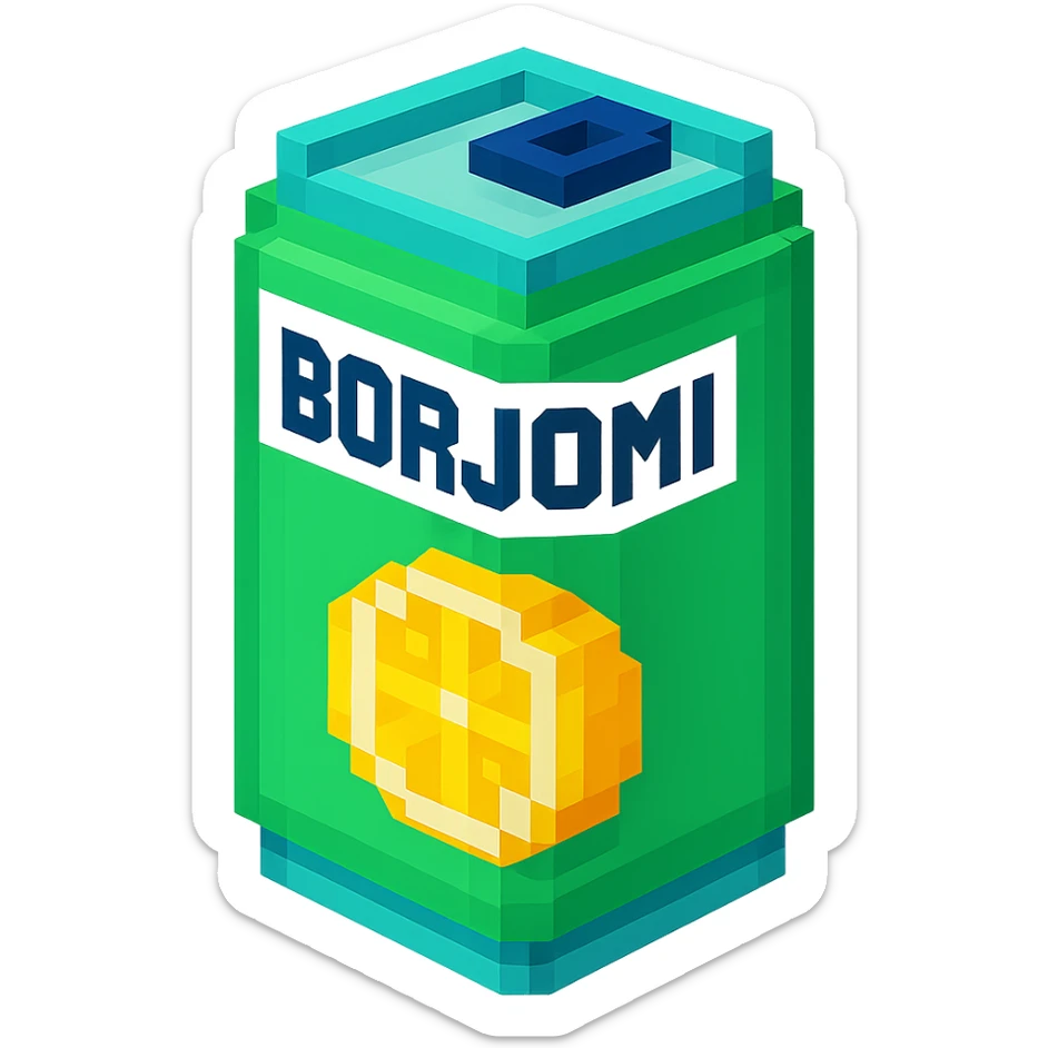 Borjomi lemonade sticker