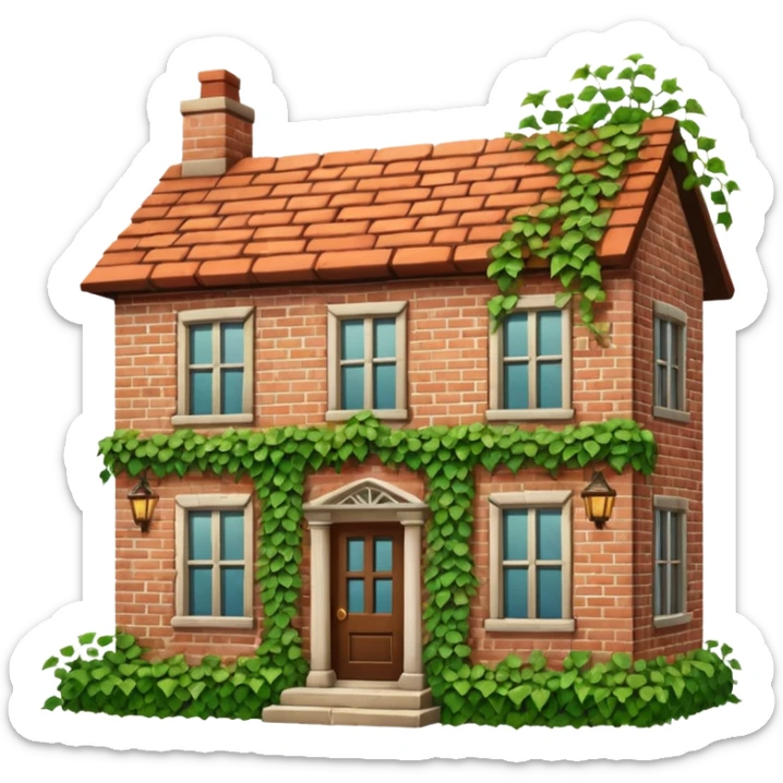 vintage house  sticker