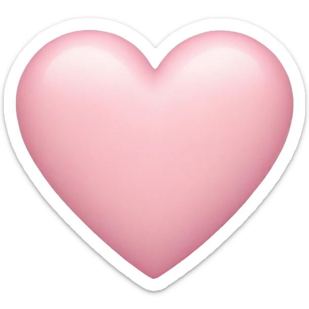 pastel pink heart  sticker