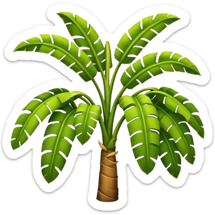 Banana tree sticker