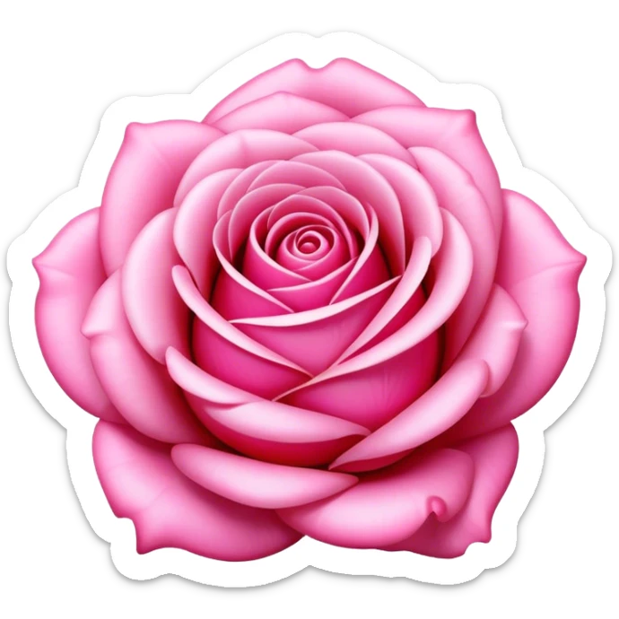 candy pink rose sticker