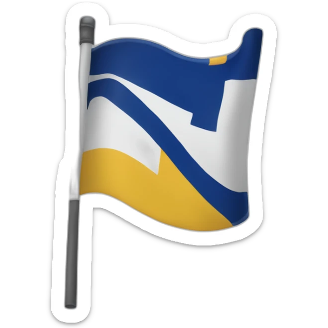 Give me the flag for the region Brittany region in France sticker