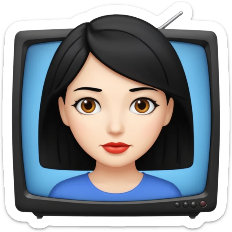 TV woman from Skividi toilet sticker