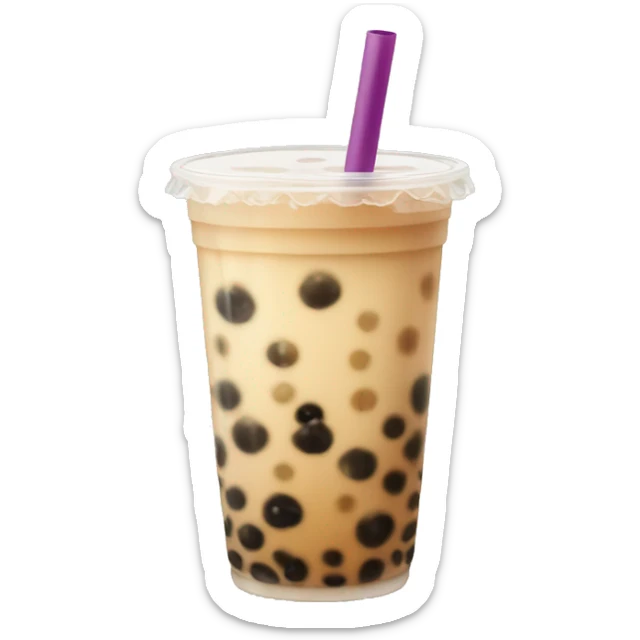 Bubble tea sticker