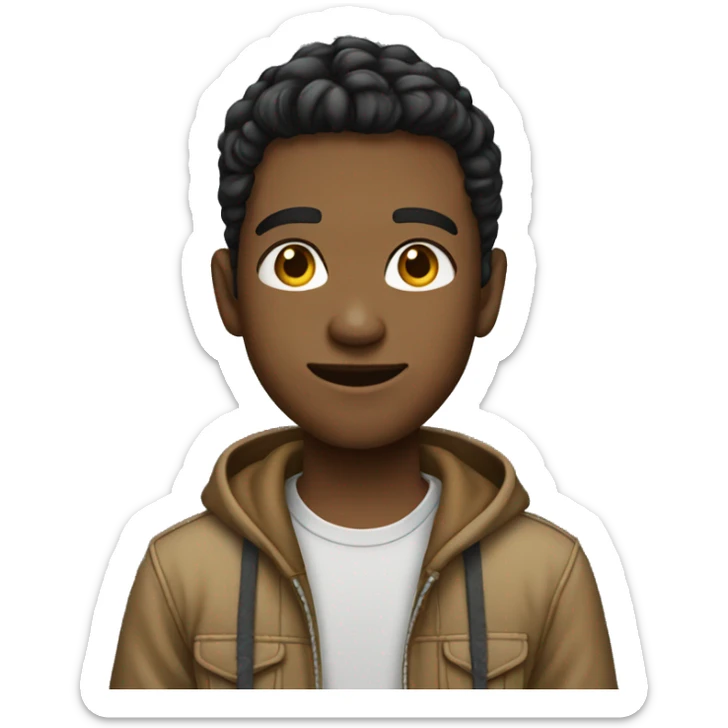 Male Teenager street clothes sticker