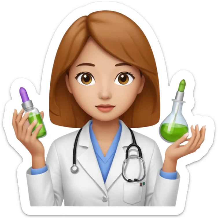 a korean marketing expert women in cosmetics industry, working in Oliveyoung sticker