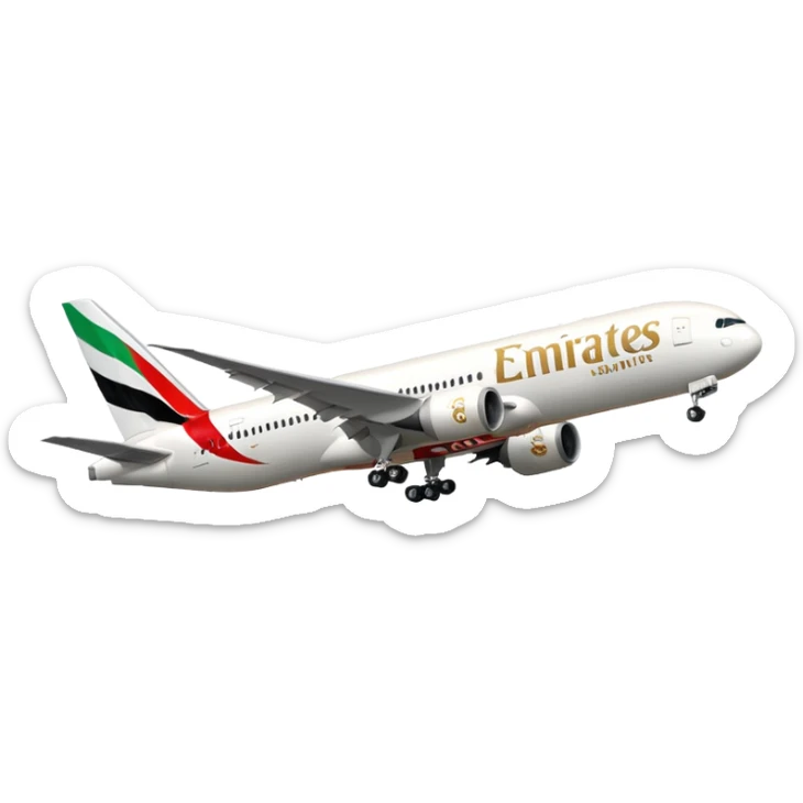 Emirates 777 sticker