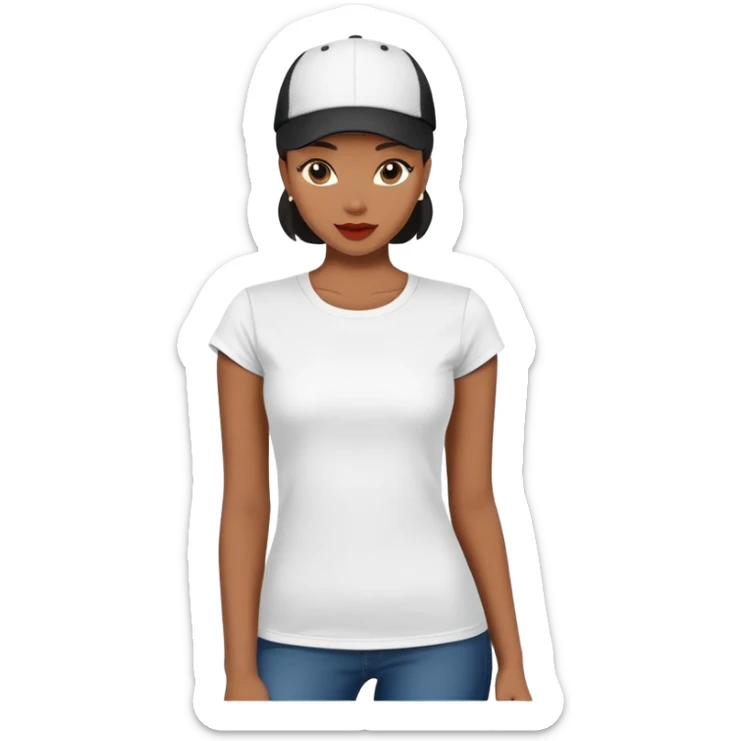 black women's t-shirt with round neck and short cap sleeves, fitted feminine cut, only the garment, isolated on white background, no model sticker