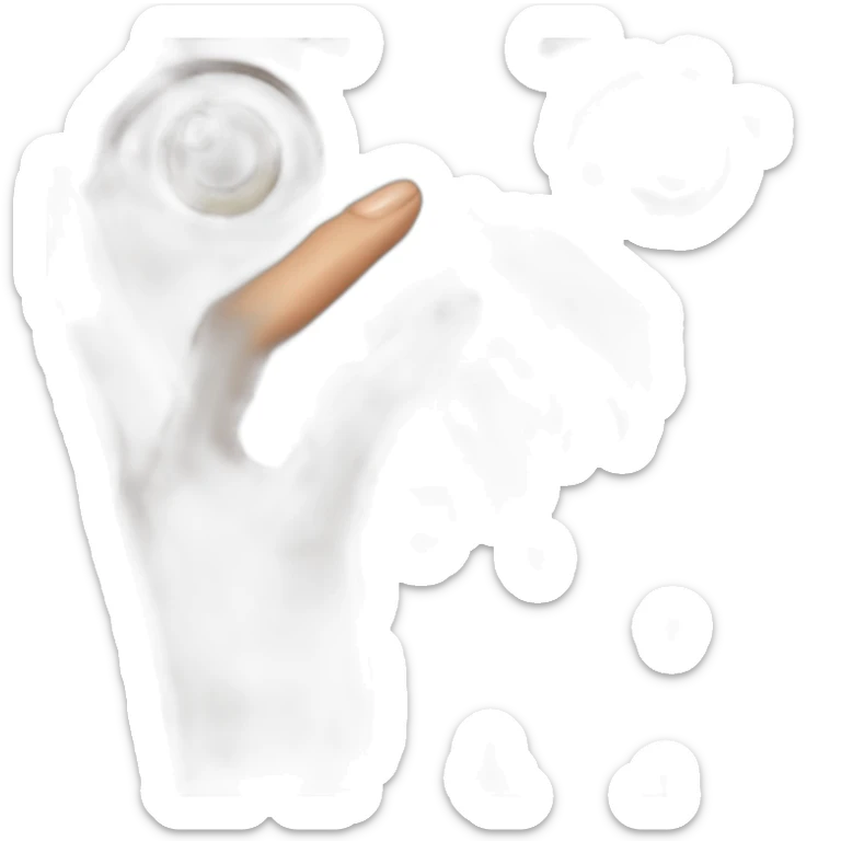 A woman acting like a monster with her hand and her face says grrr. Both hands are visible !  sticker