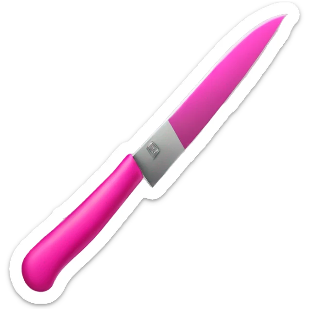 pink knife  sticker