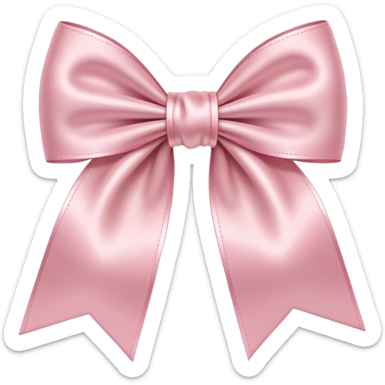Light pink bow sticker