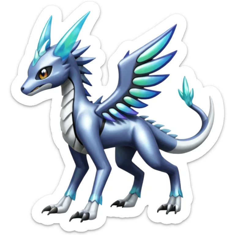 Meloetta-Sergal-Dialga-Palkia-hybrid-fusion-Fakémon-creature, full body sticker