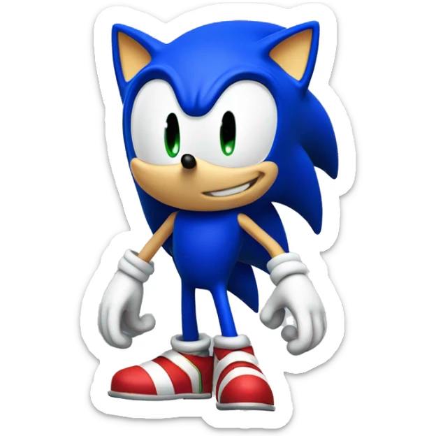 Sonic feliz sticker