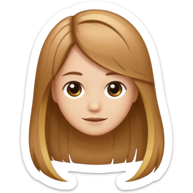emoji is only of one hair strand which is divided into the different layers of the hair cuticle sticker