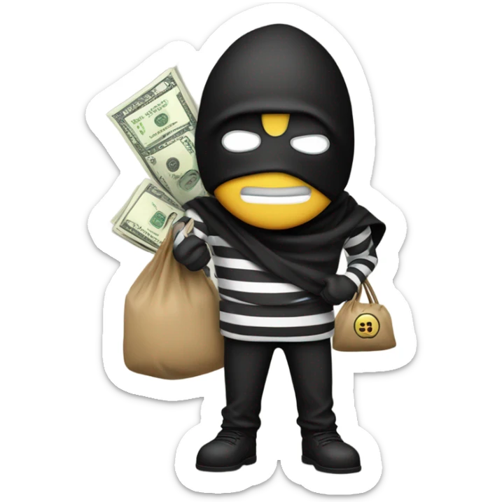 Robber emoji sticker