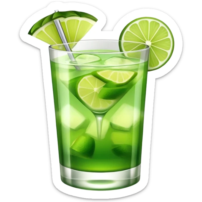 green coctail sticker
